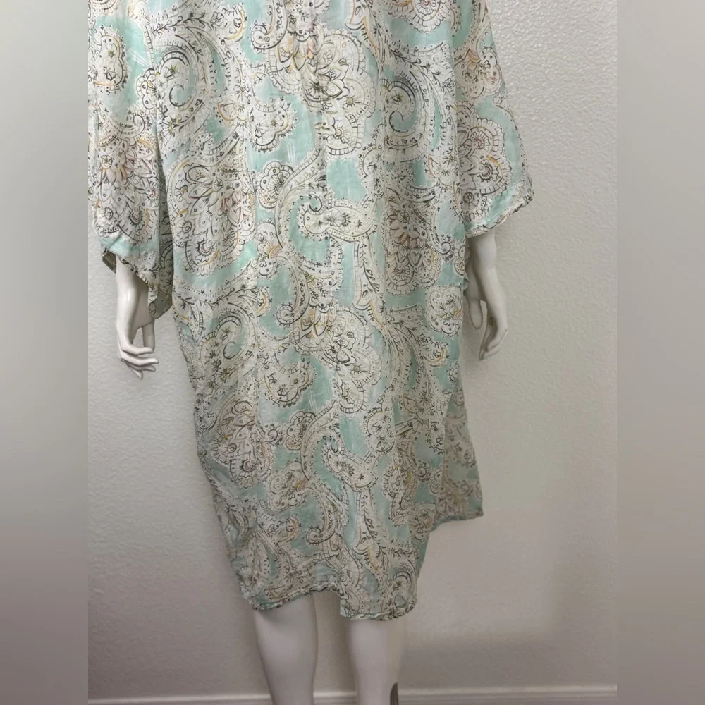 Zara Elegant Paisley Kimono Robe Size Medium C-31